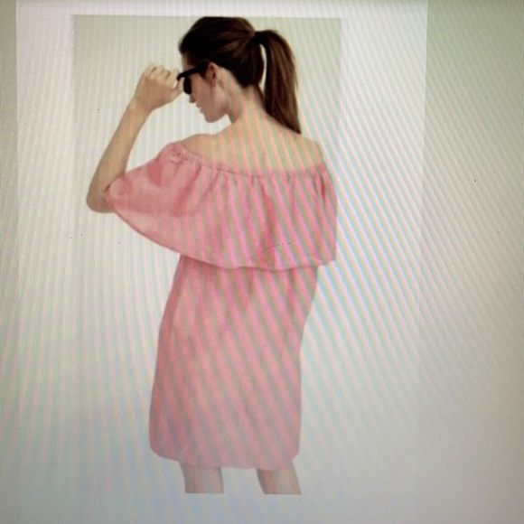 Jcrew Linen Cabana off the shoulder Tunic Beach Coverup - Picture 2 of 6